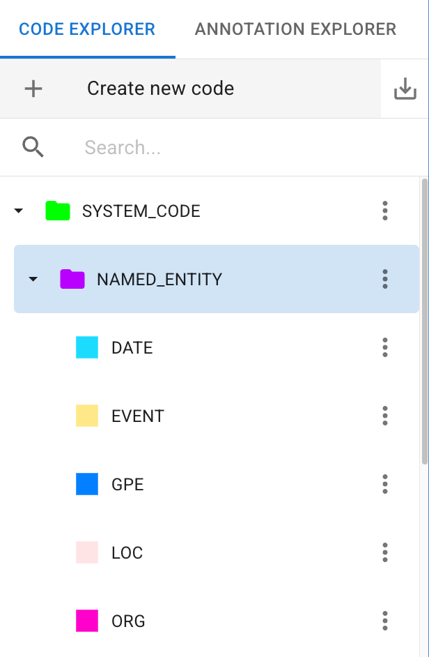 DATS Code System