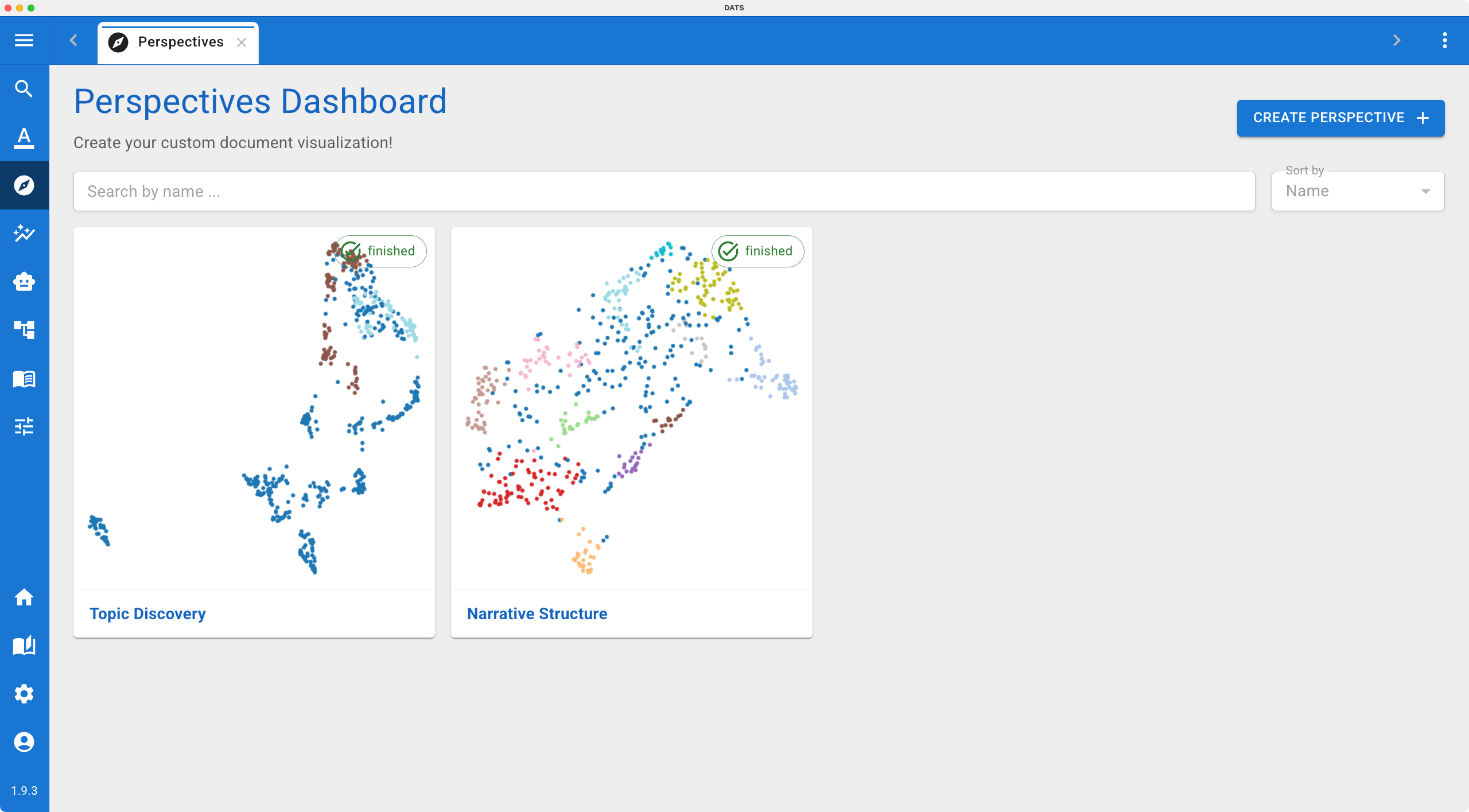 Perspectives Project Dashboard