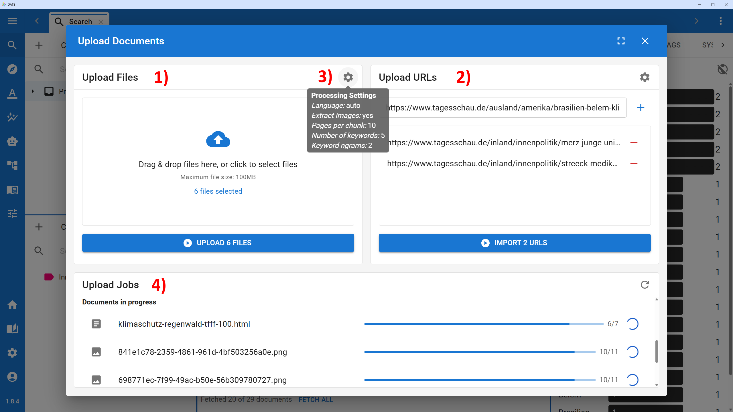 Upload Dialog